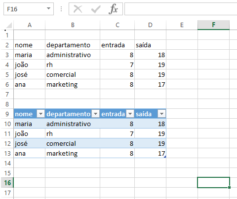 Como fazer uma tabela no Excel passo a passo